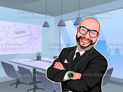 Professional Cartoon Portrait. caricature cartoon cartoon portrait character digital painting illustration mascot logo portrait vector vector portrait