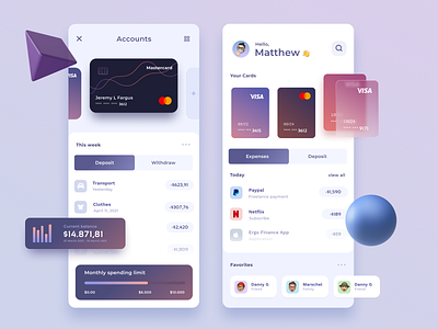 Finance Mobile UI bank banking app business card finance finance app financial app fintech graphic ios mobile design neobanking ui ux