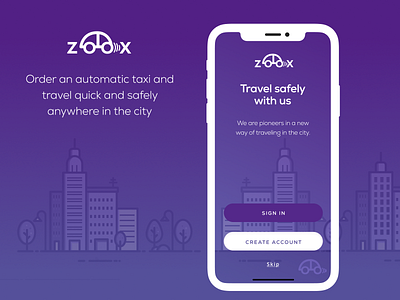 DailyUI 001 - SignUp - Zoox app dailyuichallenge madewithfigma signup