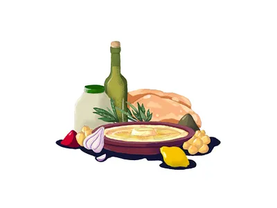Hummus recipe food hummus illustration lebanese mediterranean recipe