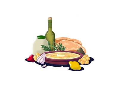 Hummus recipe food hummus illustration lebanese mediterranean recipe