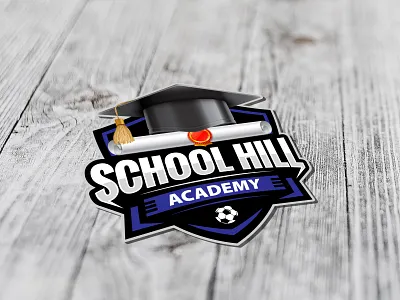 School Hill Logo design graphic design illustration logo minimal vector