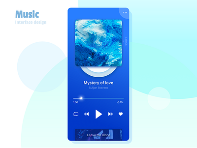 MUSIC PLAYER INTERFACE DESIGN app music player ui