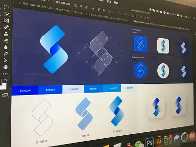 Logo design——S，link ，industry industry link s