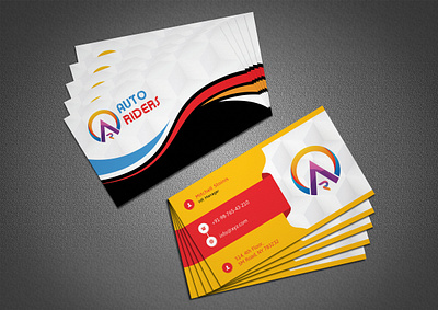 Business Card Design : Auto Riders businesscard businesscarddesign graphic graphicdesgn