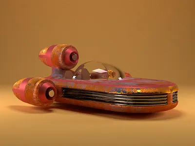 Luke's Speeder 3d c4d cinema4d design maxon modeling render skywalker space speeder starwars