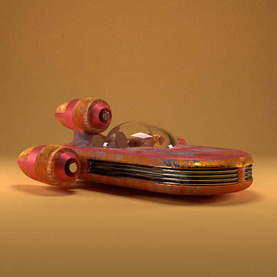 Luke's Speeder 3d c4d cinema4d design maxon modeling render skywalker space speeder starwars