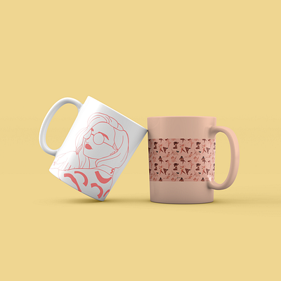 Photoshop Cup Mockup cups illustration illustration design mockup mug design mugs photoshop surface design