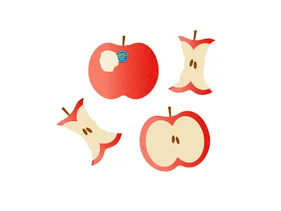 Pick of the Bunch apple calgary canada design female artist fruit illustration illustration art illustration design illustrator surface pattern design