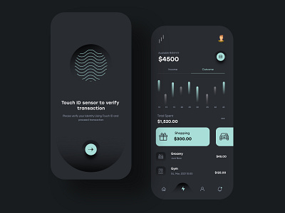 Finance App UX UI Design app app design dark app dark mode dark ui interface minimal mobile mobile app mobile apps mobile design mobile ui mobileapp mobileappdesign mobileapps ui design uiux ux ux ui design