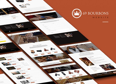 69 Bourbons Website accessories cigar cigars web web design web development