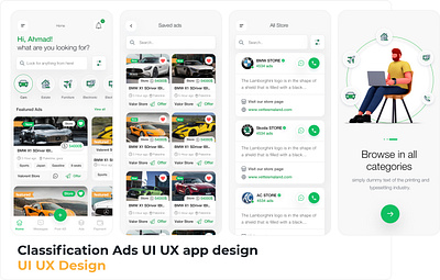 Classification ads Mobile App UI UX accessoriesar creative design glasses store ui ui design uidesign uiux