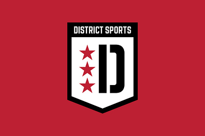 District Sports Crest badge badgedesign branding crest dc logo red soccer soccer badge sports stars washington