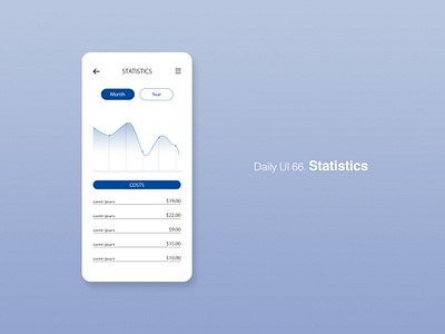 Daily UI 66/100 - Statistics app dailyui dailyuichallenge design mobile statistics ui ux web website