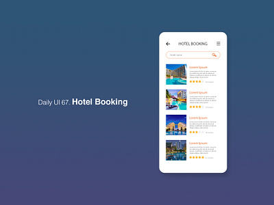 Daily UI 67/100 - Hotel Booking app booking dailyui dailyuichallenge design hotel hotel booking mobile ui ux web website