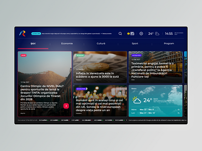 Romanian Teletext App app appdesign design figma figma design figmadesign minimal romania television tvr ui ux