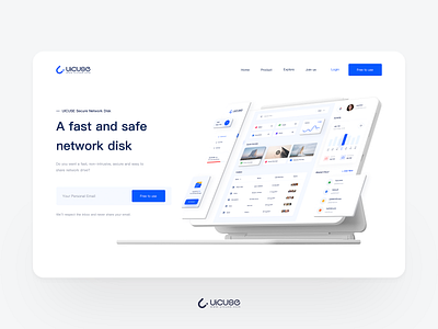 Network disk web publicity design card cooperation design dropbox dropbox paper ui web