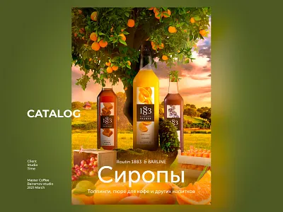 Catalog coffee bairamov.studio catalog coffee coffeeshop design food graphic syrop ui visual