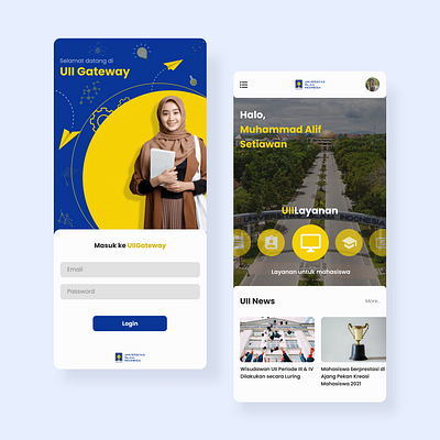 UII Gateway UI Design app design ui ux