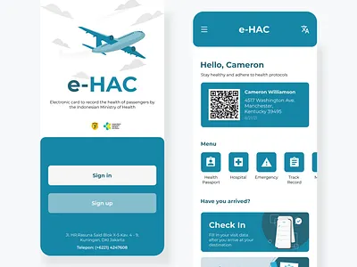 eHac UI Design app design minimal ui ux