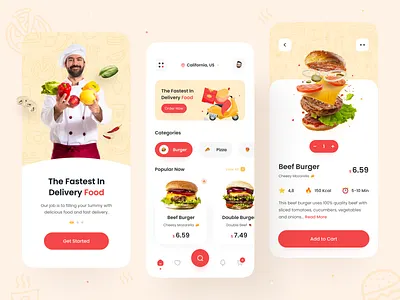 Food Delivery App 🍔 burger app chef app delivery app eat eating food food and drink food app food delivery food delivery app food delivery application food delivery service food design food order mobile app pizza recipe app restaurant app tracking app uiux