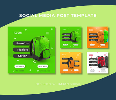 Social Media Post templates I Social Media Banner Ads advertising brand design branding e commerce instagram banner instagram post instagram template product banner social media ads social media banner web banners