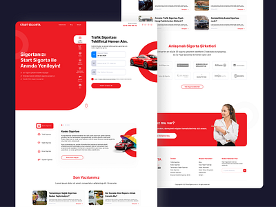 Start Sigorta design flat insurance interface ui uidesign ux webdeisgn