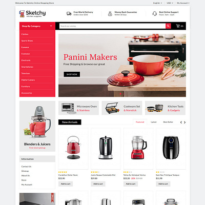 Sketchy best premium prestashop theme ecommerce prestashop sketchy themes