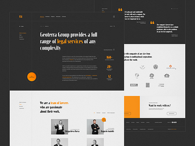 GEOTERRA GROUP| Law firm corporate design desktop figma geoterra grid law firm lawyers legal minimalism team typography ui ux web design