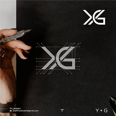 YG monogram logo art branding clean design graphic design icon illustrator logo typography vector