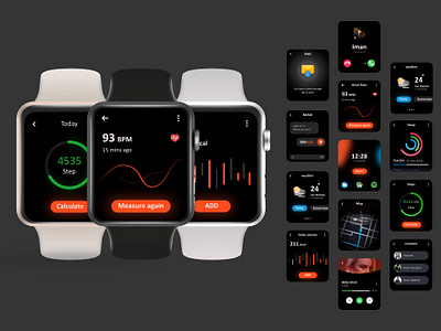 apple watch series 5 apple apple design apple watch apple watch design apple watch mockup apple watch series 5 dark ui smart watch smartwatch ui design watch watch face watchface