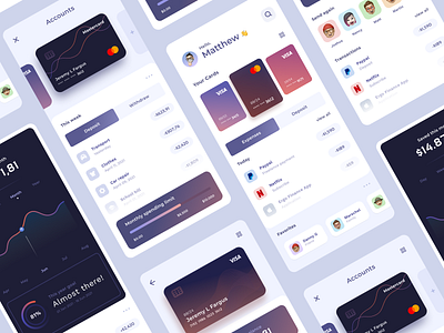 Finance App interface banking app business card finance finance app financial app fintech ios mobile design neobanking ui ux