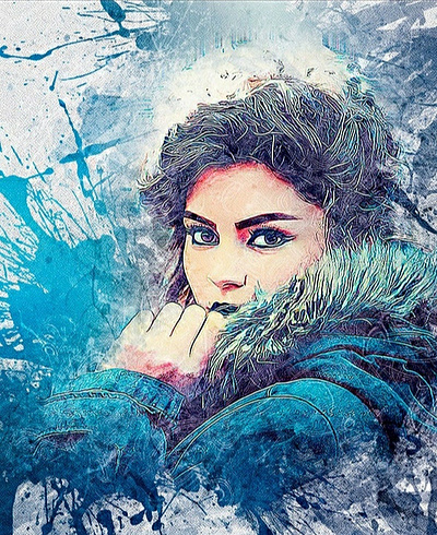 Acrylic Art Photoshop Action abstract acrylic acrylic paint acrylics action best brush creat creative creativity creature design effect illustration portrait design modern photoshop professional sketch