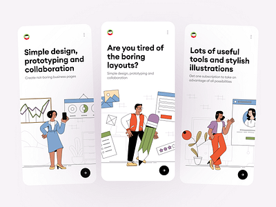 Meet Manufactory Constructor 🥳 app application bright business colorful constructor craftwork design free illustrations landing manufactory team teammates teamwork ui vector web website