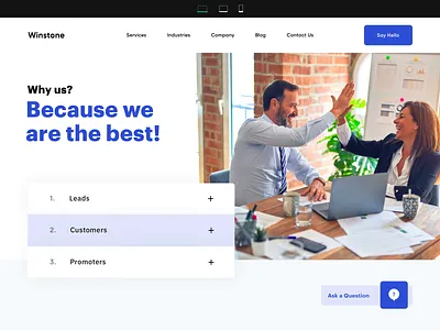 Winstone - Responsive design for the marketing agency animation clean minimal motion motion design responsive responsive design responsive web design responsive website ui ui design ux uxdesign web web design website website design