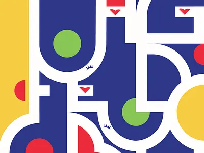 Mosaic type blue illustration type type art type design typedesign typeface typeface design typogaphy typographic typography art typography design vector