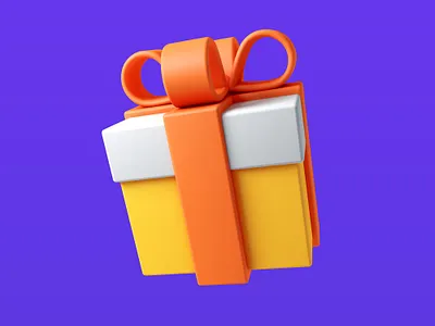 C4D-礼盒 design icon ui