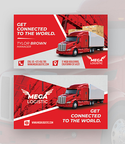 Logistic Business Card air card cargo carriage company conveyance domestic export shipping