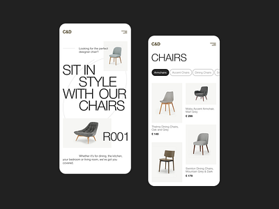 Designer Furniture Mobile airline concept design dsigner furniture furniture furniture design furniture store furniture website minimal minimalism ui ux uxui web website