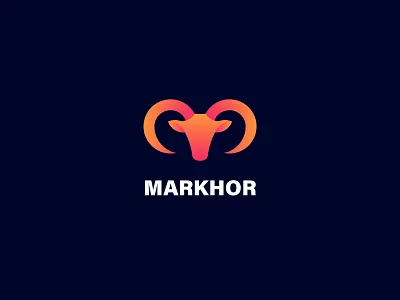 Ibex Logo creative logo gradient logo ibex logo markhor logo