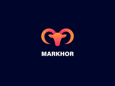 Ibex Logo creative logo gradient logo ibex logo markhor logo
