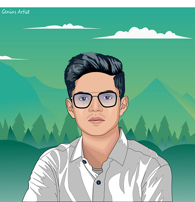 Vector portrait illustrations art design illustration illustration art illustrator photoshop sketch vactor