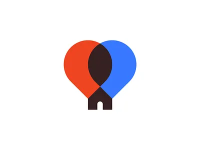 House of Balloons ( for sale ) balloon balloon logo balloons branding creative house house illustration house logo household houses logo logo concept minimal minimalism negative space simple up