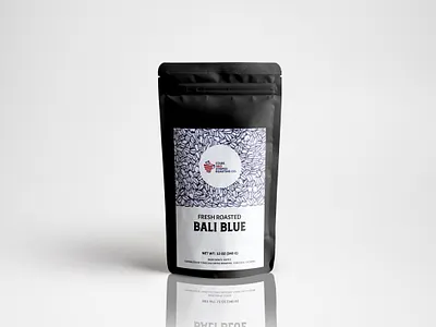 Bali Blue Coffee MInimalist Label Design adobe photoshop coffee coffee label coffee packaging coffee packing coffee sticker graphics deisgn packaging deisgn pouch packaging product packaging