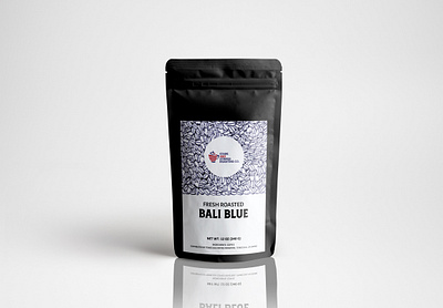 Bali Blue Coffee MInimalist Label Design adobe photoshop coffee coffee label coffee packaging coffee packing coffee sticker graphics deisgn packaging deisgn pouch packaging product packaging