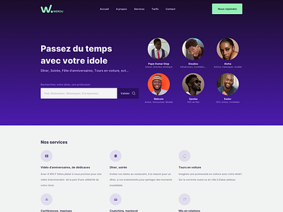 Werou africa cinema dakar senegal ui ux webdesign website