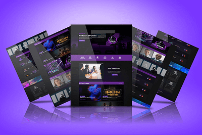 NINJA ESPORTS agency website app book branding design lander landingpage ninja ui ux web