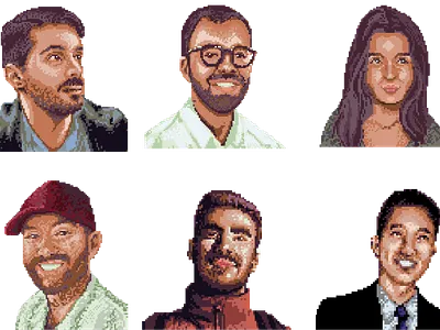 PostHog Pixel Portraits branding pixel posthog
