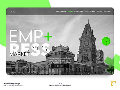 Karachi, Pakistan | Landing Page branding cityscape concept design creative design design trends landing page landing page design miniarc nkhansays poster typography website design