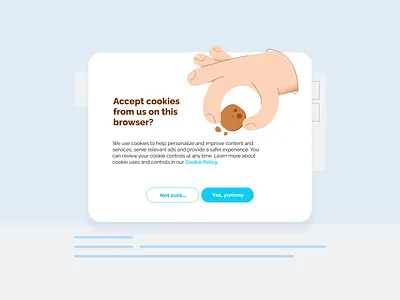 016 Popup Overlay cookies settings daily 100 challenge dailyui illustration overlay popup web